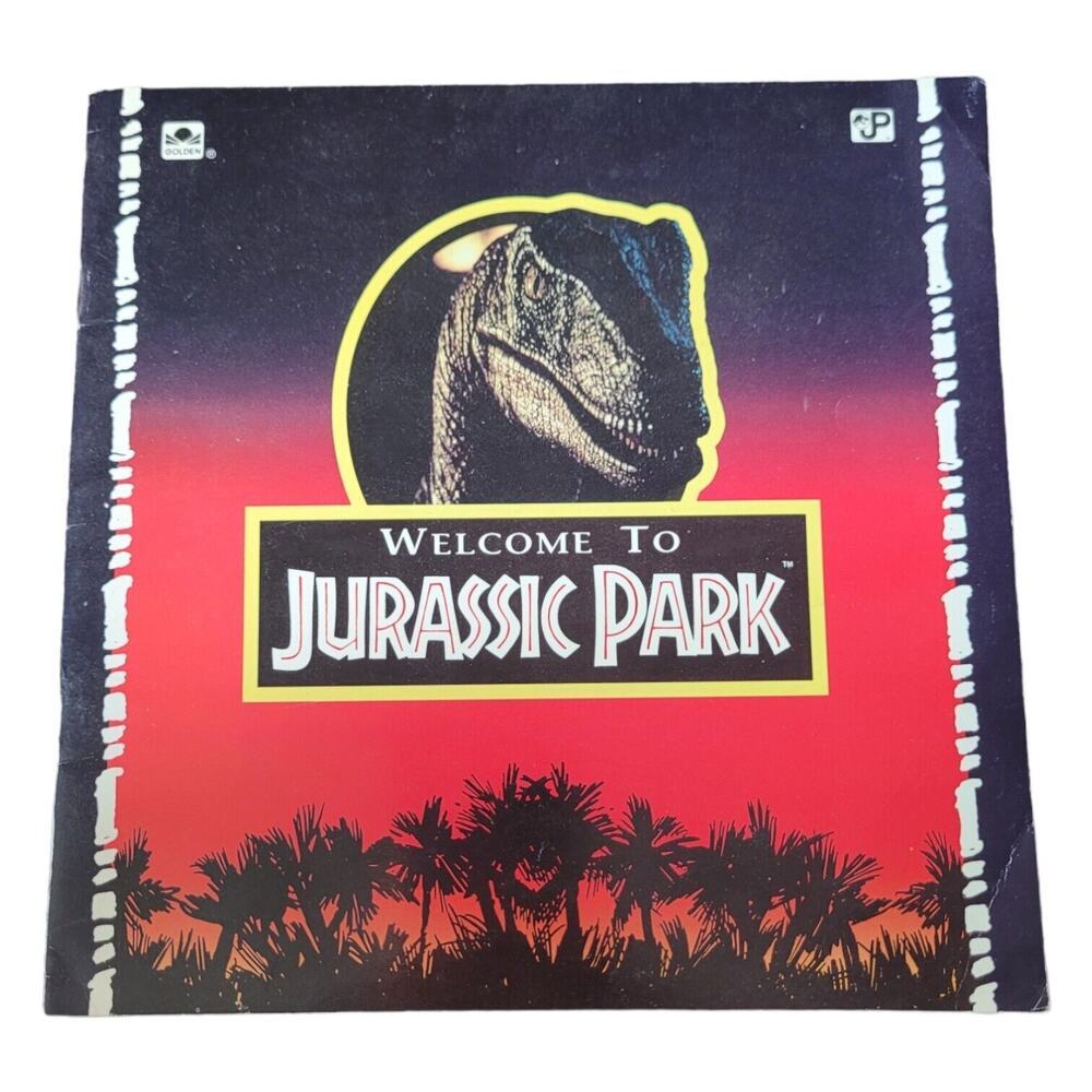 Welcome to Jurassic Park Golden Book Adapted by Mike Teitelbaum Retro 1993